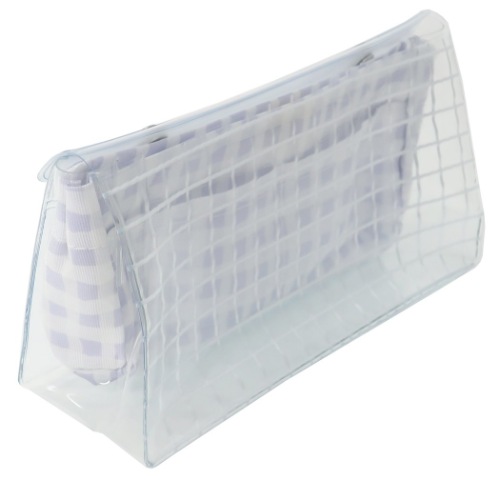 IROMEE ペンケース クリア ハイ ペンポーチ チェックシリーズ おしゃれ グッズ