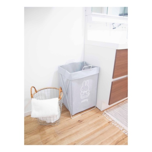 ミッフィー DickBruna 折り畳める ランドリーバスケット 収納用品 横型 おきがえミッフィー ディックブルーナ 絵本キャラクター グッズ