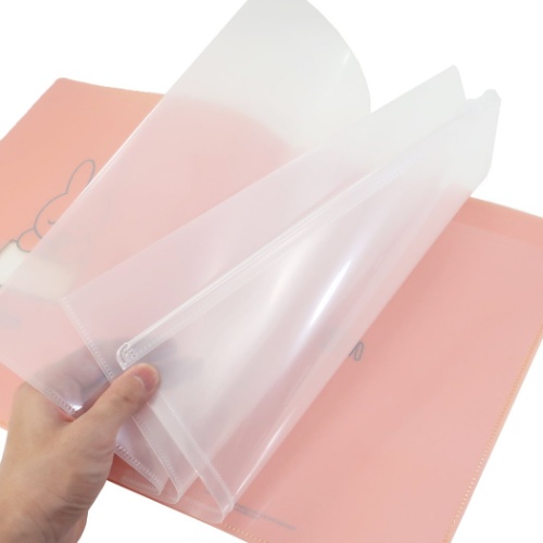 ミッフィー ポケットファイル ジップファスナー付き 6ポケット A4 クリアファイル letter ディックブルーナ 絵本キャラクター グッズ