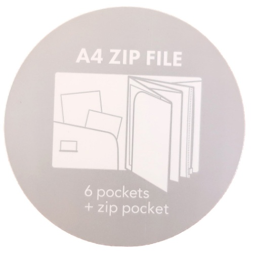 ミッフィー ポケットファイル ジップファスナー付き 6ポケット A4 クリアファイル letter ディックブルーナ 絵本キャラクター グッズ