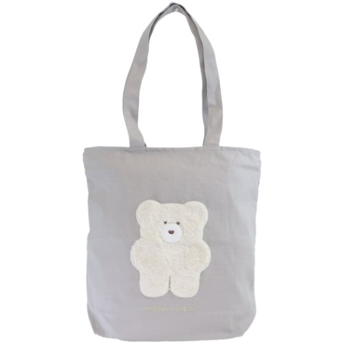 モコモカ トートバッグ 天ファスナー付 シンプル 帆布トート mocomocha プレゼント グッズ