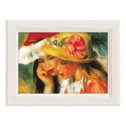 花 名画 少女 ルノワール ミュージアムアート 名画 ふたりの少女