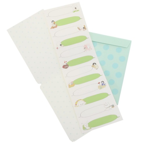 もじじ ねこぺん日和 寄せ書き 色紙 シール付き メッセージボード LINEクリエーターズ キャラクター グッズ メール便可