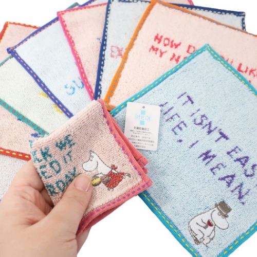 ムーミン ミニ ミニタオル 抗菌防臭 まめタオル はらぺこニョロニョロ 北欧 キャラクター グッズ メール便可