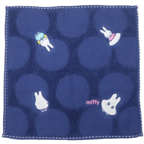 ミッフィー ミニタオル ジャガード ハンカチタオル サイケデリックおばけ ディックブルーナ 絵本キャラクター グッズ メール便可