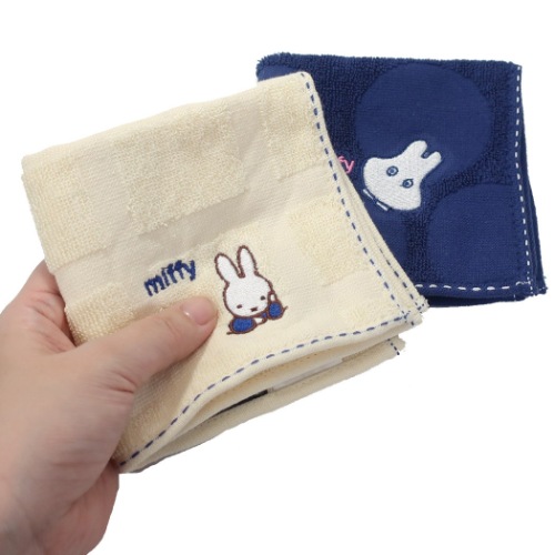 ミッフィー ミニタオル ジャガード ハンカチタオル サイケデリックおばけ ディックブルーナ 絵本キャラクター グッズ メール便可