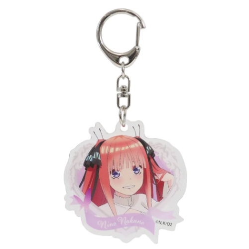 五等分の花嫁 アクリル キーホルダー キーリング 中野二乃 ハートフレーム アニメキャラクター グッズ メール便可