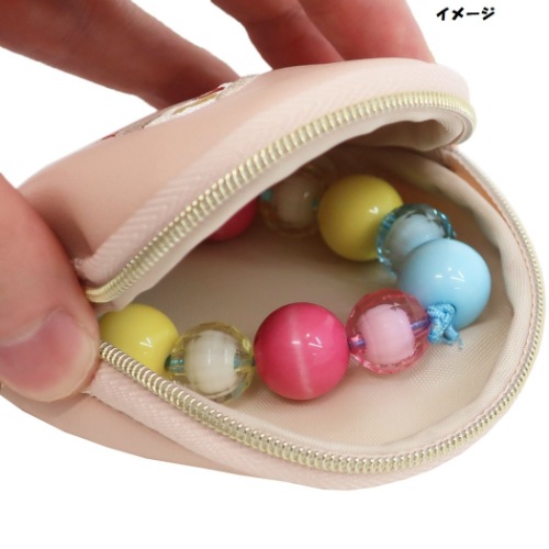 ミニポーチ サークル ポーチ レイヤーフード うどん 大人可愛い グッズ メール便可