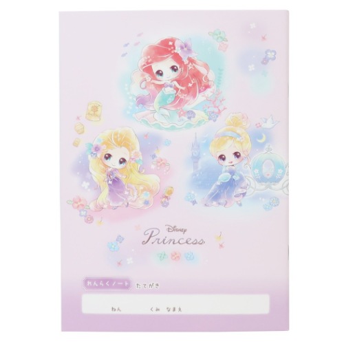 ディズニープリンセス 連絡帳 B5 れんらくノート 新入学 ディズニー キャラクター グッズ メール便可