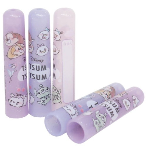 ディズニーツムツム 鉛筆キャップ えんぴつカバー 5本セット 新入学 ディズニー キャラクター グッズ メール便可