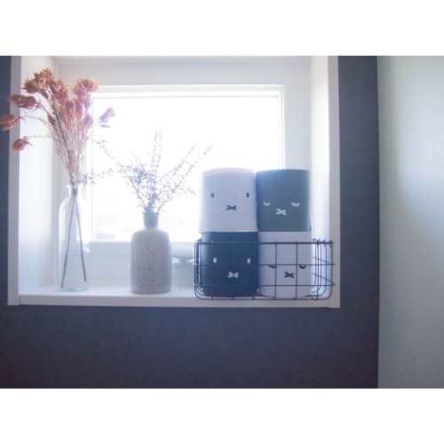 ミッフィー トイレットペーパーカバー 2枚セット トイレ用品 ホワイト ブラック ディックブルーナ 絵本キャラクター グッズ