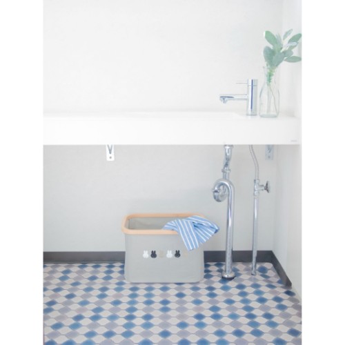 ミッフィー バンブーバスケットS 収納用品 ならびミッフィー ディックブルーナ 絵本キャラクター グッズ