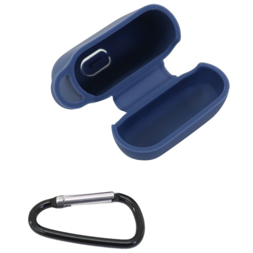 AirPodsシリコンケース カラビナ付き 新型エアーポッズケース 無地シリコン シンプル グッズ