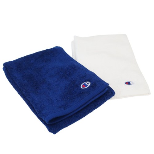 チャンピオン Champion フェイスタオル 抗菌防臭 ジャガード ロングタオル メジャーワッペン スポーツブランド グッズ メール便可