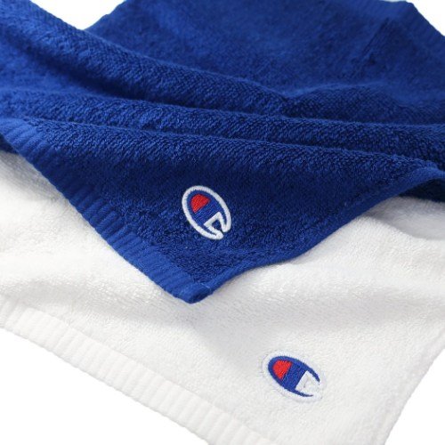 チャンピオン Champion フェイスタオル 抗菌防臭 ジャガード ロングタオル メジャーワッペン スポーツブランド グッズ メール便可