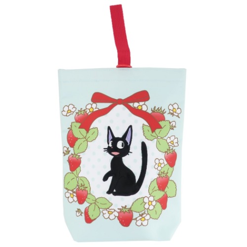 魔女の宅急便 体育館靴入れ 抗菌防臭 再生ポリ シューズバッグ ジジ ストロベリーリース スタジオジブリ キャラクター グッズ