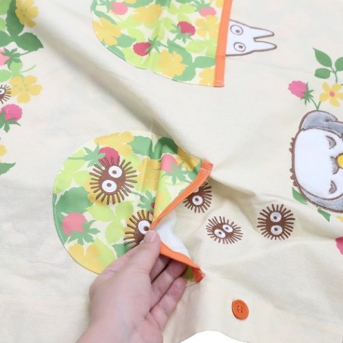 となりのトトロ レディース エプロン 割烹着 いちごがいっぱい スタジオジブリ キャラクター グッズ メール便可