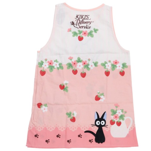 魔女の宅急便 レディース エプロン 割烹着 ジジとストロベリー スタジオジブリ キャラクター グッズ メール便可