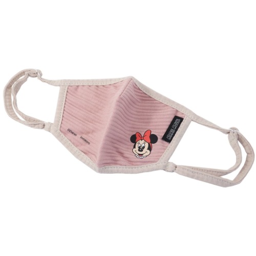 ミニーマウス 大人用 布マスク リブマスク ディズニー キャラクター グッズ メール便可