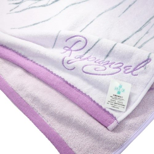 塔の上のラプンツェル フェイスタオル 抗菌防臭 ロングタオル メロウドリーム ディズニープリンセス キャラクター グッズ メール便可