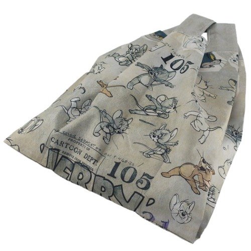 トムとジェリー エコバッグ 折りたたみ ショッピングバッグ ヴィンテージトムライン ワーナーブラザーズ キャラクター グッズ