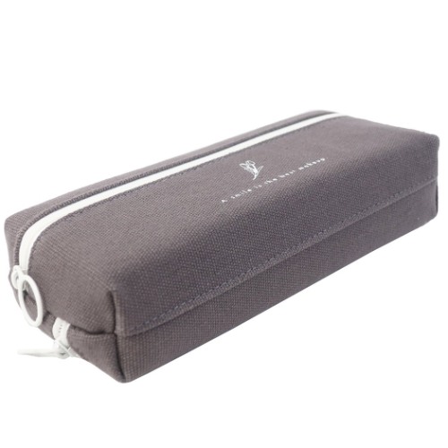 筆箱 キャンバス スマート 2ポケット ペンポーチ メイクユーハッピー 小学生 中学生 高校生 グッズ