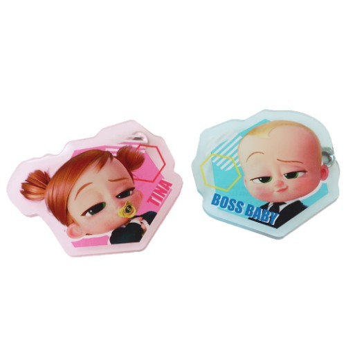 ボスベイビー ファミリーミッション アクリルバッジ 2個セット ダイカット バッジ キャラクター グッズ メール便可