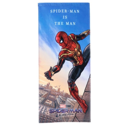 スパイダーマン ノーウェイ ホーム フェイスタオル プリント ロングタオル マーベル MARVEL 映画キャラクター グッズ メール便可