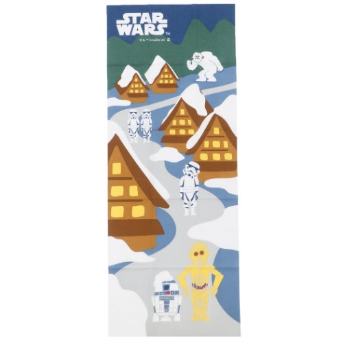 スターウォーズ 手ぬぐい てぬぐい 雪の町 キャラクター グッズ メール便可