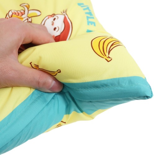 おさるのジョージ ジュニア まくら 中身も洗える くぼみ 枕 マイルーティーン 絵本キャラクター グッズ