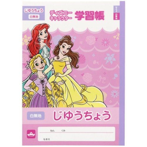 ディズニープリンセス 自由帳 B5 白無地ノート 新入学 ディズニー キャラクター グッズ メール便可
