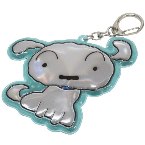 クレヨンしんちゃん ぴかぴか キーホルダー キーリング シロ アニメキャラクター グッズ メール便可