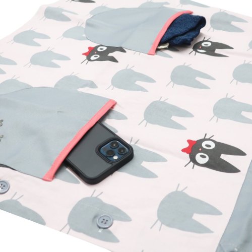 魔女の宅急便 レディース エプロン 割烹着 ジジシルエット スタジオジブリ キャラクター グッズ