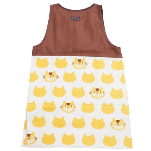 となりのトトロ レディース エプロン 割烹着 ネコバスシルエット スタジオジブリ キャラクター グッズ