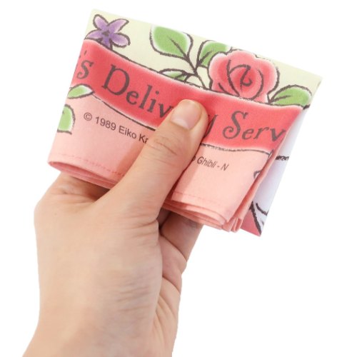 魔女の宅急便 ハンカチ ハンカチーフ フラワーアーチ ジジ スタジオジブリ キャラクター グッズ メール便可