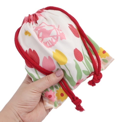 魔女の宅急便 巾着袋 きんちゃくポーチ S ジジとチューリップ 新入学 スタジオジブリ キャラクター グッズ メール便可