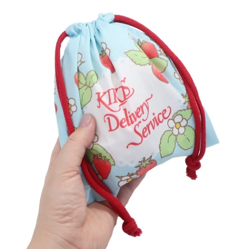 魔女の宅急便 巾着袋 きんちゃくポーチ S ジジ ストロベリーリース 新入学 スタジオジブリ キャラクター グッズ メール便可