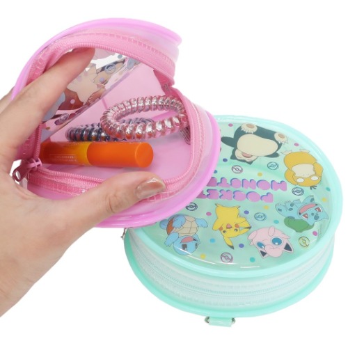 ポケモン コスメポーチ ラウンド クリアポーチ 集合 ポケットモンスター キャラクター グッズ