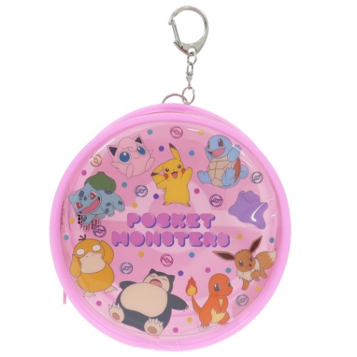 ポケモン コスメポーチ ラウンド クリアポーチ 集合 ポケットモンスター キャラクター グッズ