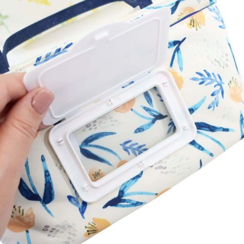 ウェットティッシュポーチ付き バッグインバッグ 仕切り付きインナーポーチ フロールクレール チューリップ 整理整頓 グッズ