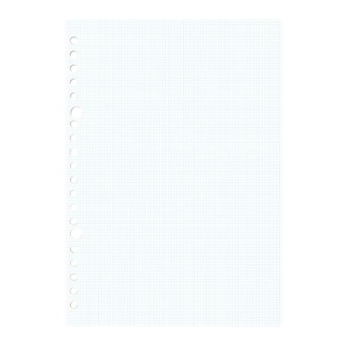 kleid クレイド ルーズリーフ 2mm grid loose leaf A5 方眼 20穴 50枚入り White 大人 仕事 ビジネス グッズ メール便可