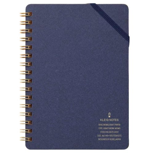 kleid クレイド メモ帳 Kraft work memo A6 リングクラフトメモ 大人 仕事 ビジネス シンプル グッズ メール便可