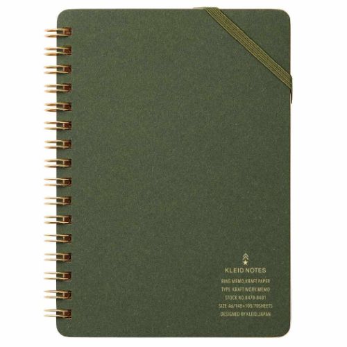 kleid クレイド メモ帳 Kraft work memo A6 リングクラフトメモ 大人 仕事 ビジネス シンプル グッズ メール便可
