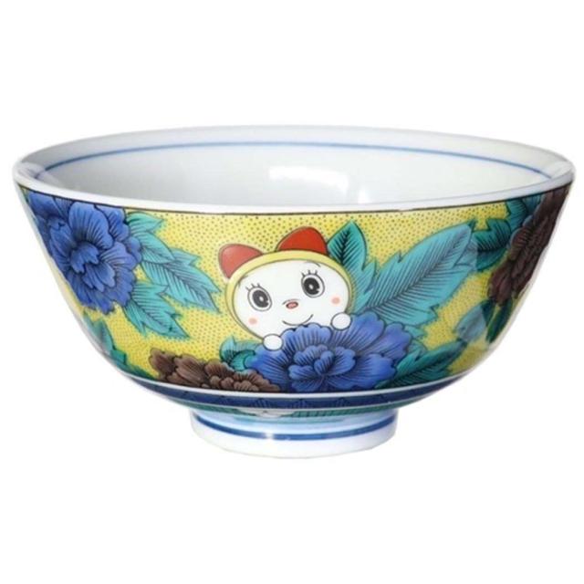 ドラえもん お茶碗 九谷焼 茶碗 吉田屋風 四彩 藤子F不二雄 アニメキャラクター グッズ