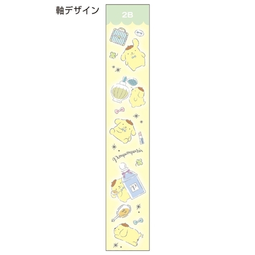 ポムポムプリン 鉛筆 丸軸 えんぴつ 2B キャラパレ FC05 サンリオ キャラクター グッズ メール便可