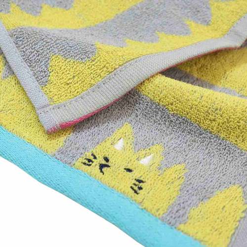 ミニタオル トイトイ ジャガード ハンカチタオル キツネ TOY TOY かわいい グッズ メール便可