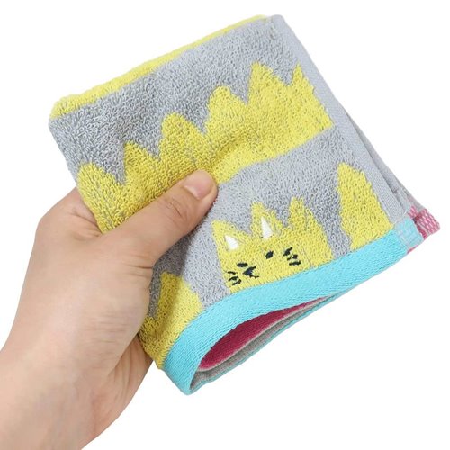 ミニタオル トイトイ ジャガード ハンカチタオル キツネ TOY TOY かわいい グッズ メール便可