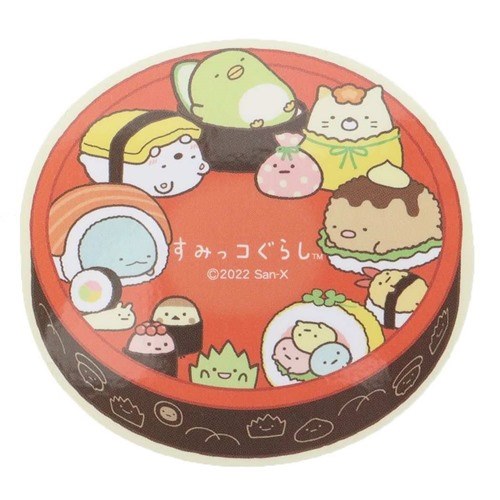 すみっコぐらし ビッグシール ダイカット ビニールステッカー なりきりおすし サンエックス キャラクター グッズ メール便可