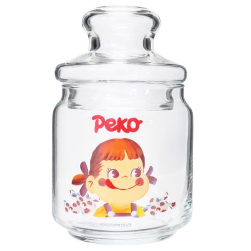 不二家のペコちゃん 保存容器 キャンディポット クレヨンタッチ キャラクター グッズ