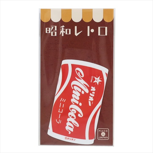 昭和レトロ駄菓子 ミニシール ダイカットビニールステッカー ミニコーラ おもしろ雑貨 グッズ メール便可